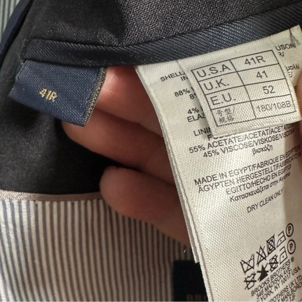 Brooks Brothers Gray Wool Blend Explorer Regent Fit Madison Fit Blazer‎ Mens 41R